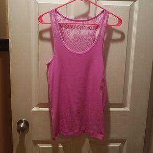 Pink racerback tee